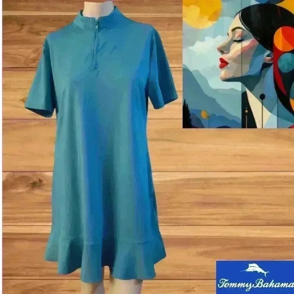 Tommy Bahama Teal Women's Golf Dress Sz XL